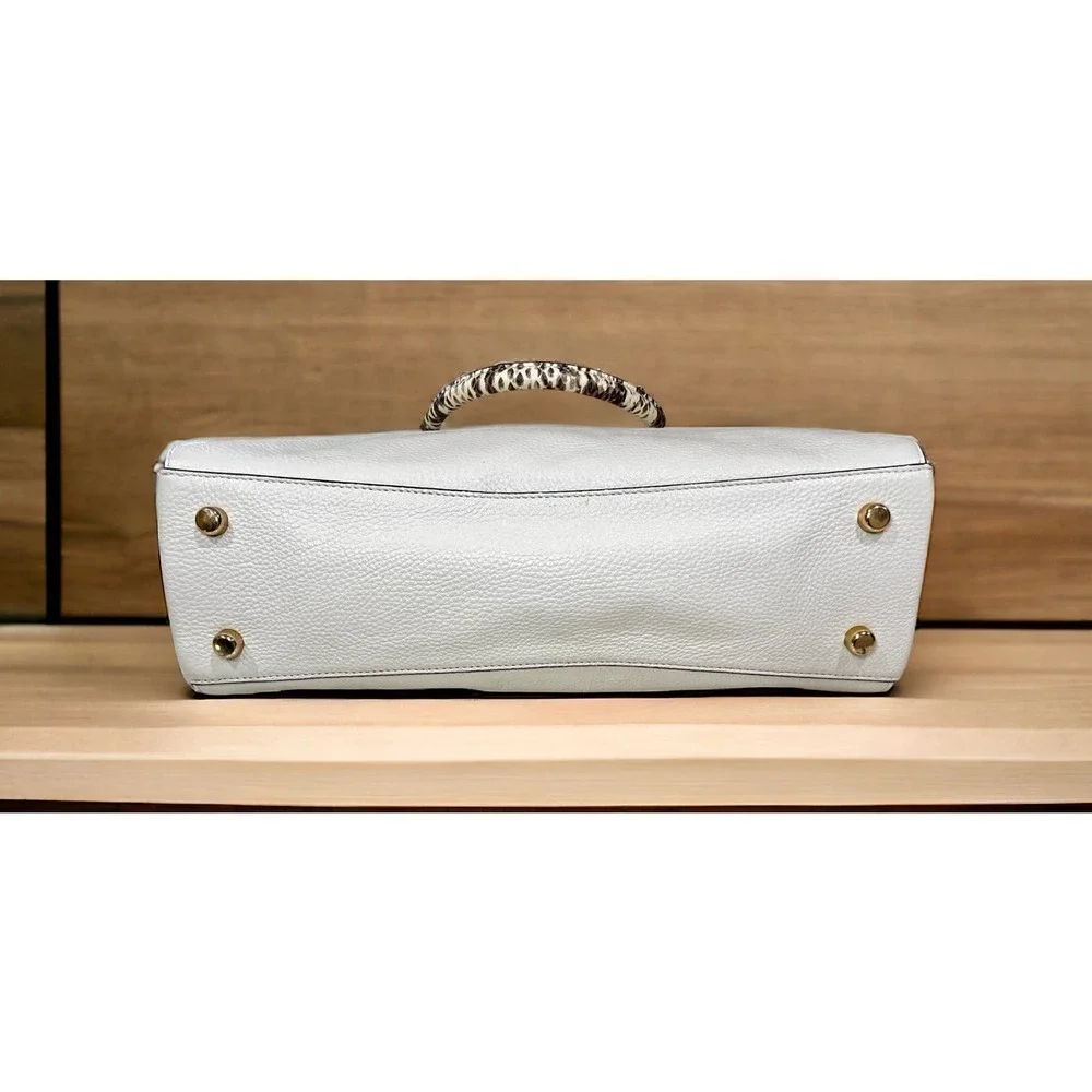 Coach F76642 Pebbled Leather Mia Satchel Bag